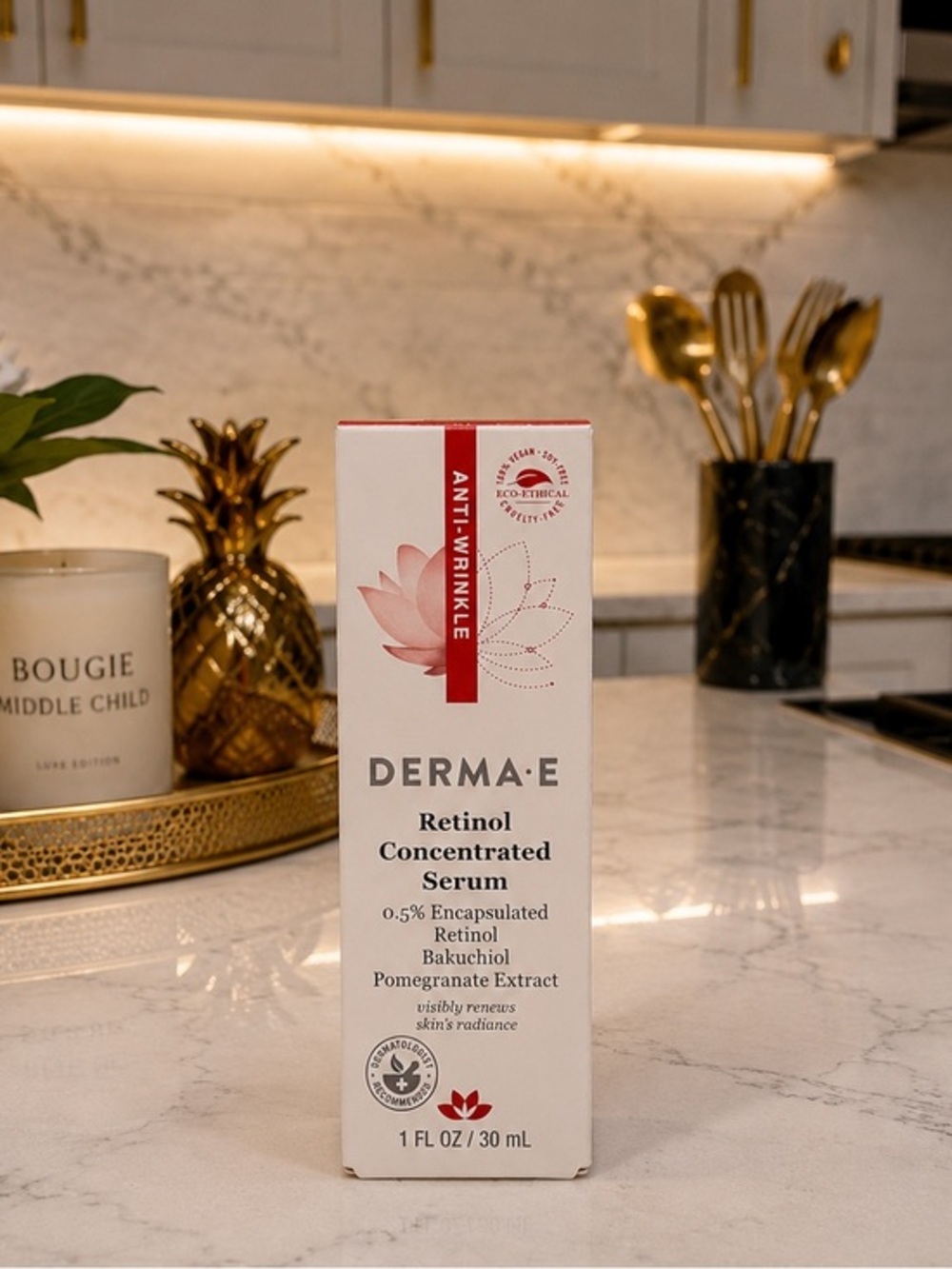 DERMA E Retinol Concentrated Serum | 0.5% Encapsulated Retinol | 1 oz | NIB